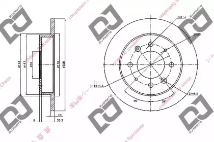 Тормозной диск DJ PARTS купить